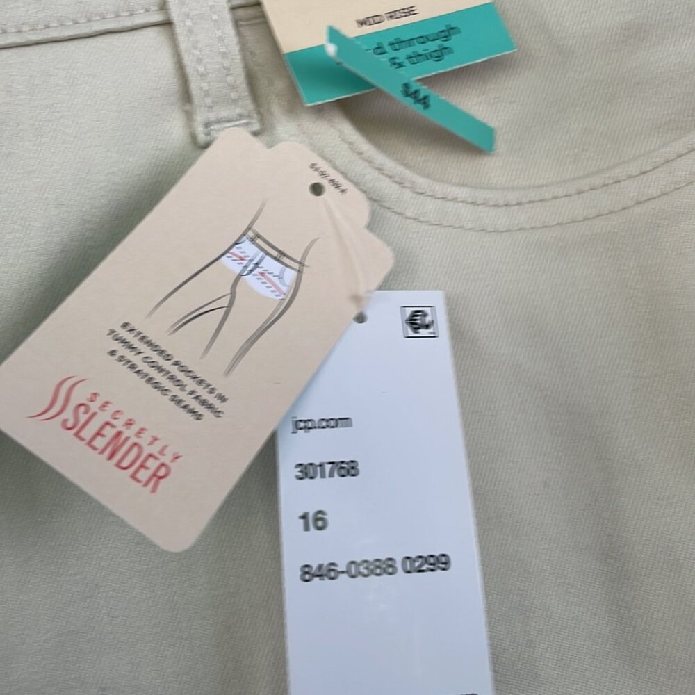 St John's Bay 16 Women's NWT Skinny Jeans Waist 38" Length 40" Inseam 29" - Picture 7 of 9